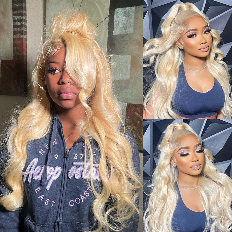 613 Blonde Wig Customer Show