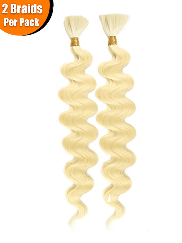 Flash Sale | Boho 613 Blonde Bulk Hair For Braiding 100% Human Hair Extensions 100g/Set