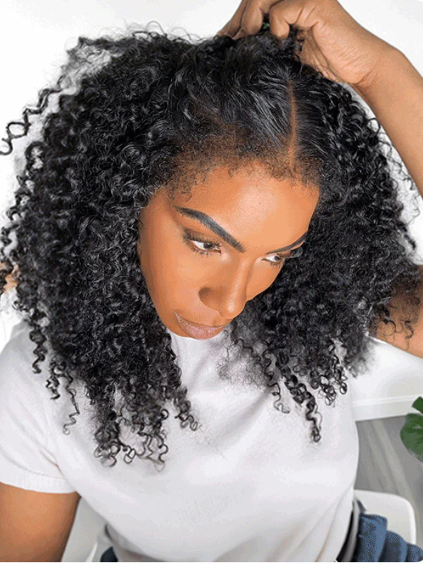 Perruque Lace Frontal 360° Invisi-Strap, Cheveux Humains Noirs Naturels 