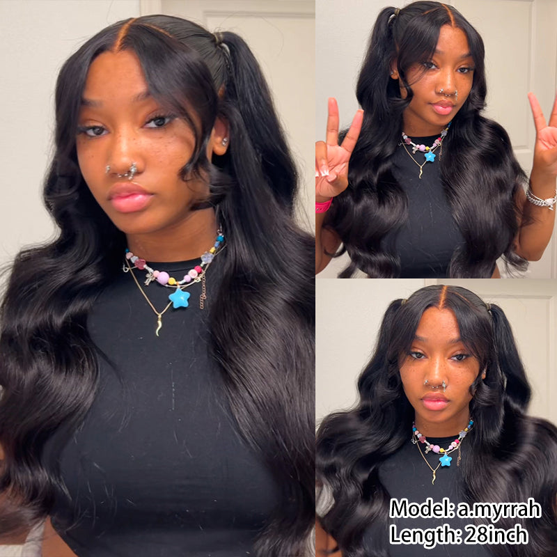 Flash Sale | bigekane Recommend 16-34 Inches Deep Wave 13x6 Full Lace Frontal Human Hair Wigs