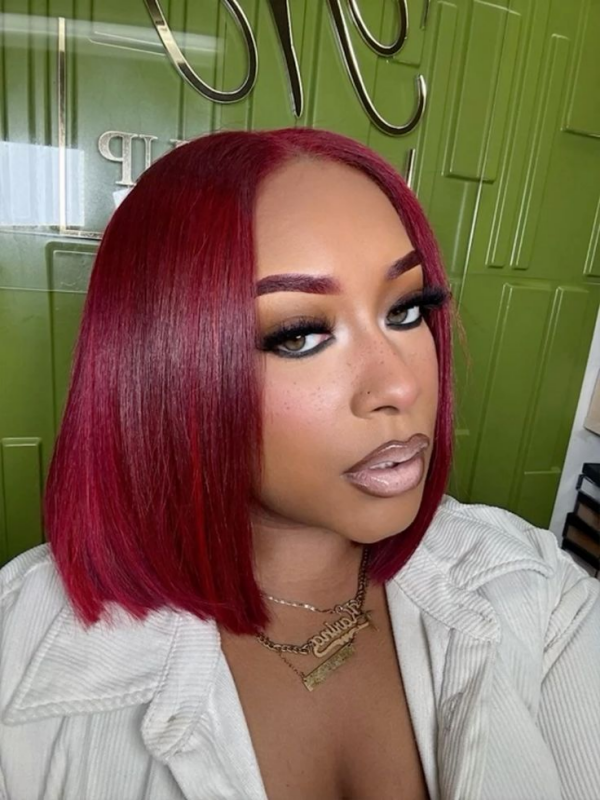 J99 Color Shop Reddish 99J Burgundy Wigs | Colored Human Hair Wigs ...