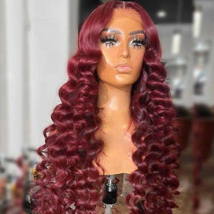 Crazy Sale | @wh0.nia Recommend #99J 16"-34" Loose Deep Wave 13x6 Full Lace Frontal Wig No Code Needed