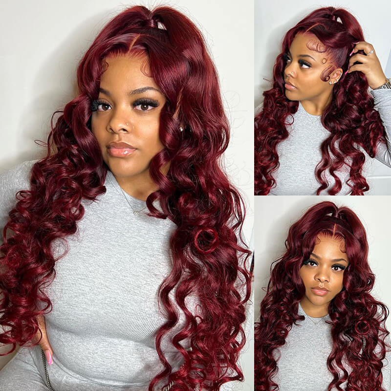 Crazy Sale | @wh0.nia Recommend #99J 16"-34" Loose Deep Wave 13x6 Full Lace Frontal Wig No Code Needed