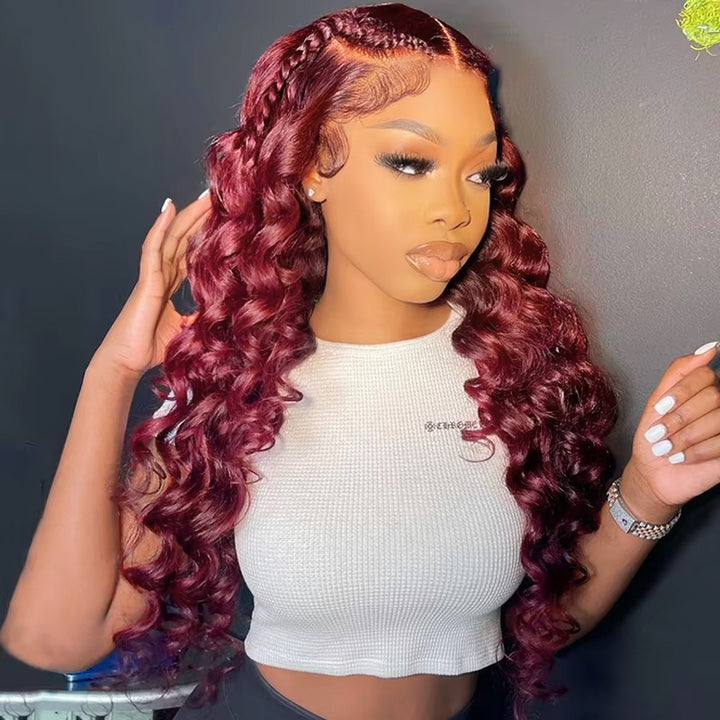 Crazy Sale | @wh0.nia Recommend #99J 16"-34" Loose Deep Wave 13x6 Full Lace Frontal Wig No Code Needed