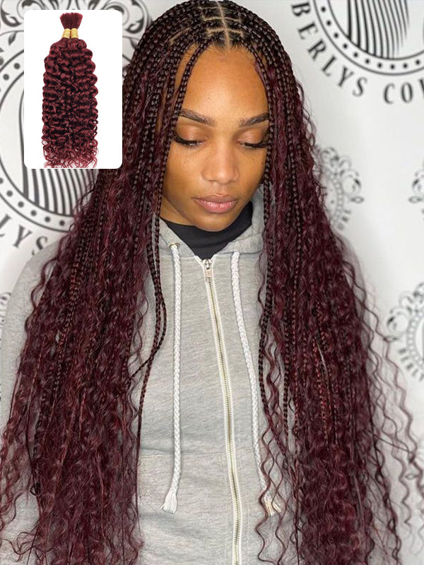 Vente flash | Extensions de cheveux ondulés Boho Braids 100 % naturels, 100 g 