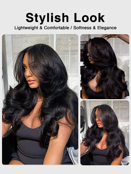 Vente flash | @thequeenleora recommande #4 Perruque cheveux humains Body Wave 7x6/13x6 Full Lace Frontal Loose Deep Wave Brun chocolat
