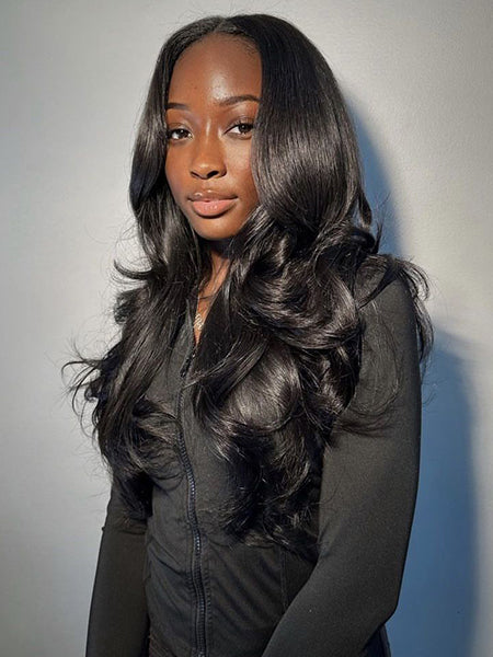 Vente flash | @thequeenleora recommande #4 Perruque cheveux humains Body Wave 7x6/13x6 Full Lace Frontal Loose Deep Wave Brun chocolat