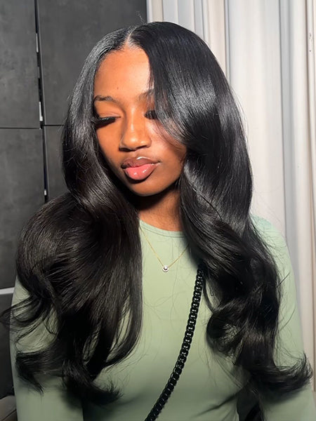 Vente flash | @thequeenleora recommande #4 Perruque cheveux humains Body Wave 7x6/13x6 Full Lace Frontal Loose Deep Wave Brun chocolat