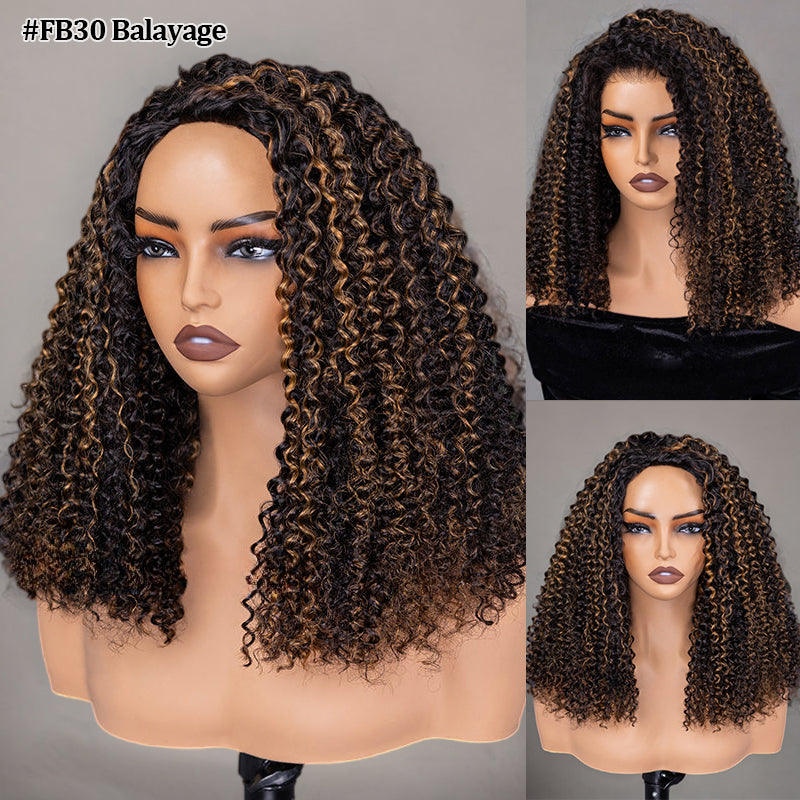 Afro Insta Wig Kinky Curly / Kinky Straight 3 IN 1 Half Wig Glueless Flexi-Fit Drawstring Wig