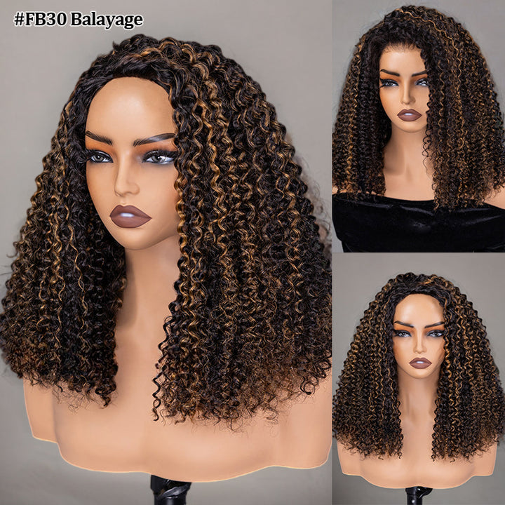 Afro Insta Wig Kinky Curly / Kinky Straight 3 IN 1 Half Wig Glueless Flexi-Fit Drawstring Wig