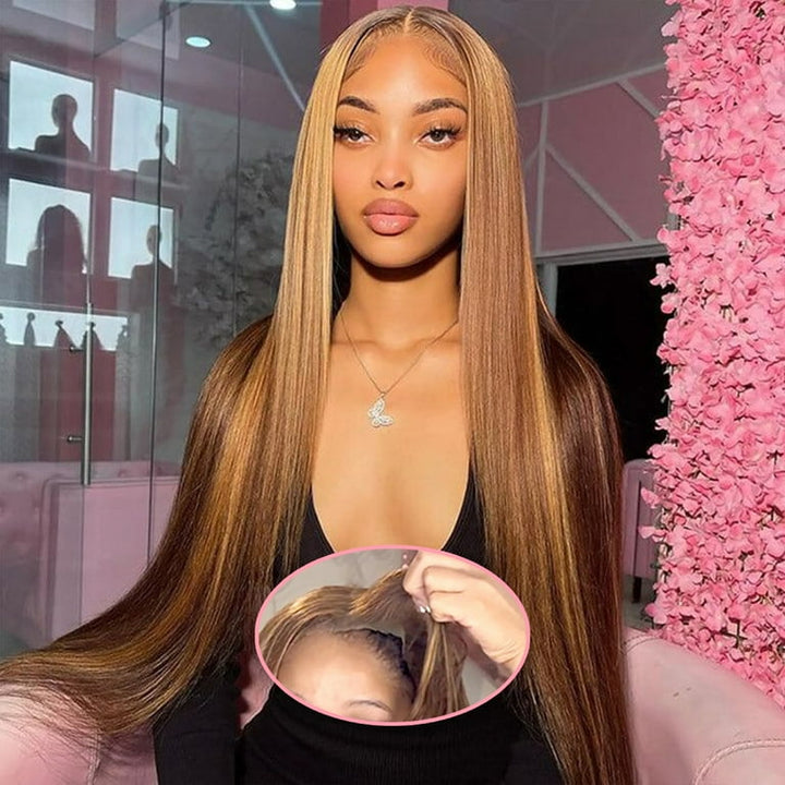 7x6 PreMax Wigs | P4/27 Highlight Tiny Knots Glueless 7x6 HD Lace Wig Super Natural Hairline