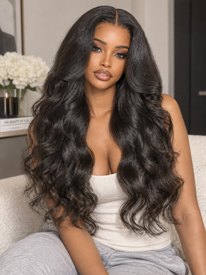 Blow Out Kinky Body Wave 7x6/13x6 Lace Frontal Wigs With Natural Baby Hair