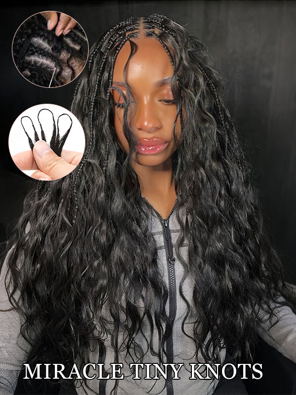 Body Wave Feather Crochet Human Hair Extensions Miracle Knots Locs Protective Style