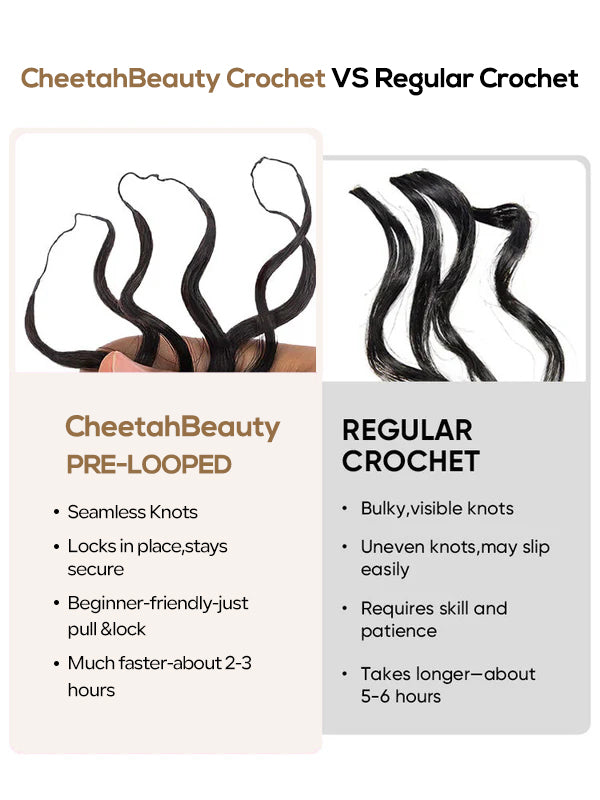 French Curl Feather Crochet Human Hair Extensions Miracle Knots Locs Protective Style