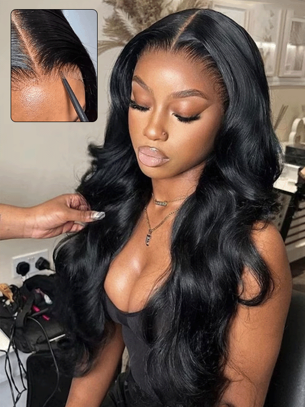 7x6 PreMax Wigs | Body Wave Tiny Knots Glueless 7x6 HD Lace Wig Super Natural Hairline