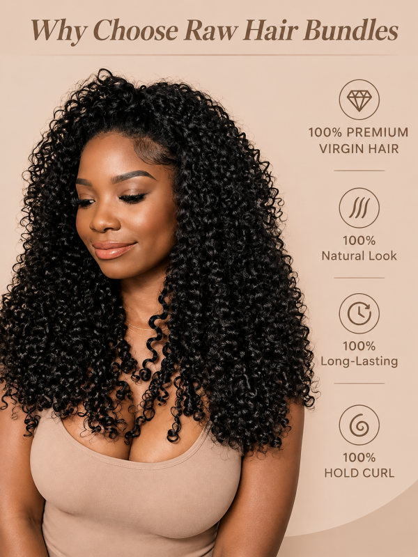 Burmese Curly Bundles 100% Virgin Human Hair Weave With 2x4 Lace Closure