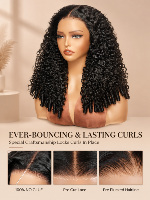 Burmese Curly Glueless 7x6 Lace Wig CheetahBeauty Human Hair Wigs