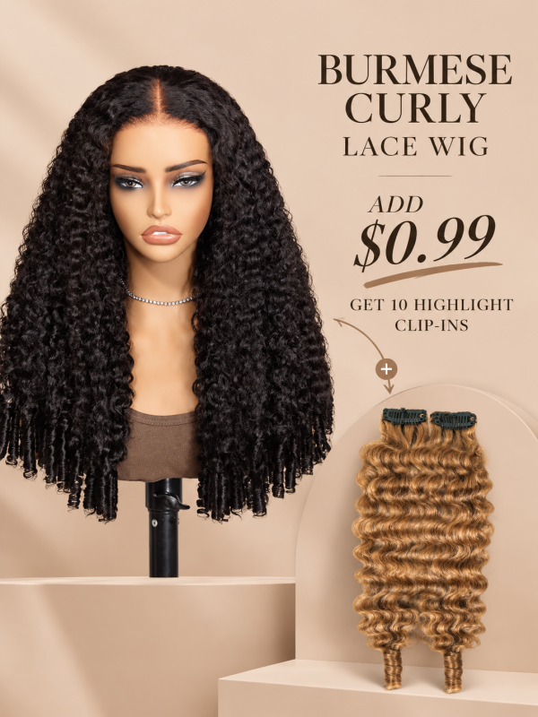 Burmese Curly Glueless 7x6 Lace Wig CheetahBeauty Human Hair Wigs