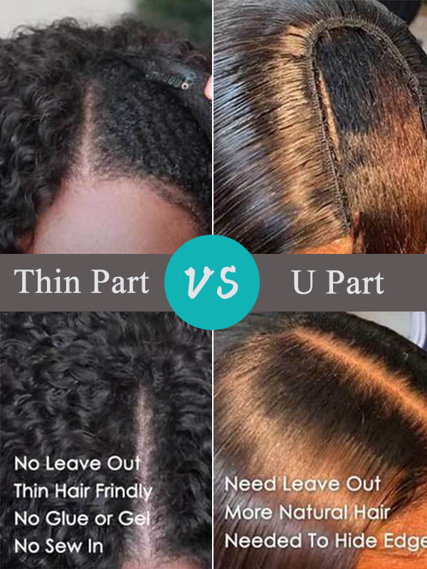 No Leave Out Glueless #FB30 Balayage Straight V Part Wig Beginner Friendly Upgrade U Part Wig