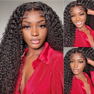 Wear & Go | 6x4.5 Glueless Wig Deep Wave / Water Wave / Curly Wave Quick & Easy Glueless Lace Wig With Breathable Cap Air Wig