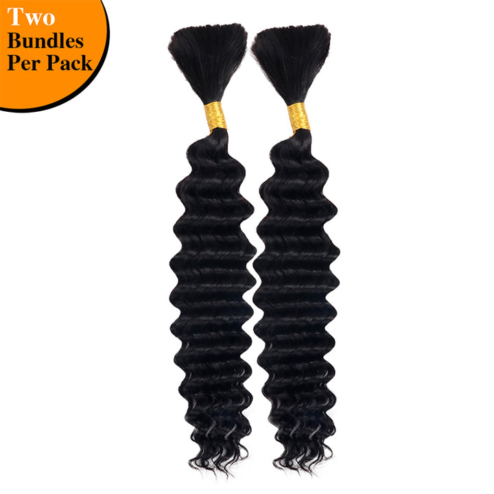 Cheetahbeauty Deep Wave Bulk Hair Real Picture