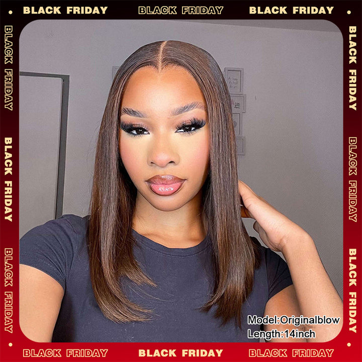 FLASH SALE | Trendy Brown Bob Wig 13x6 Lace Frontal Wig Tiktok Same Wig