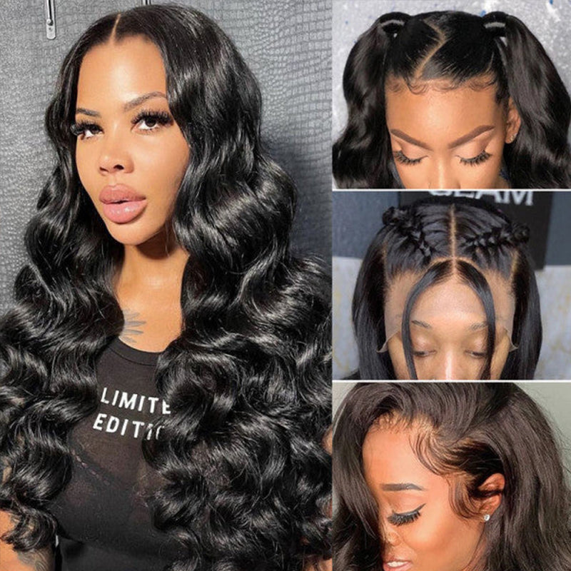 Loose Deep Wave 13x6 Full Frontal Lace Human Hair Wig