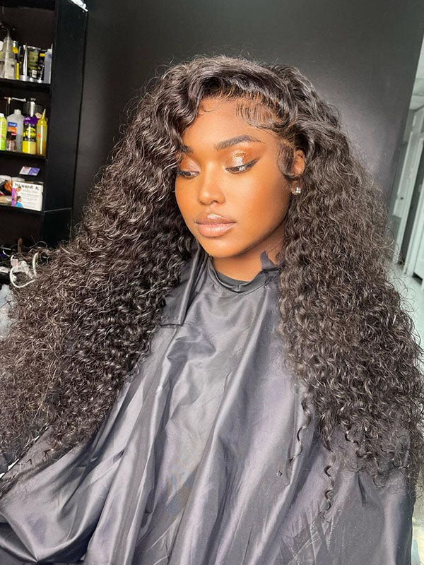 Crazy Sale | 16"-34"Burmese Curly 13x6 Full Lace Frontal Wig No Code Needed