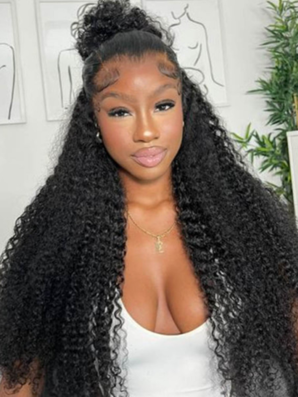 Raw Hair Curly Wave 13x6 Real HD Lace Undetactable BlendAway Full Lace Frontal Wig 100% Virgin Human Hair