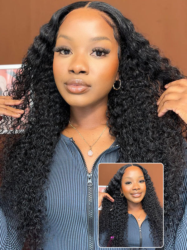7x6 PreMax Wigs | Curly Wave Tiny Knots Glueless 7x6 HD Lace Wig Super Natural Hairline
