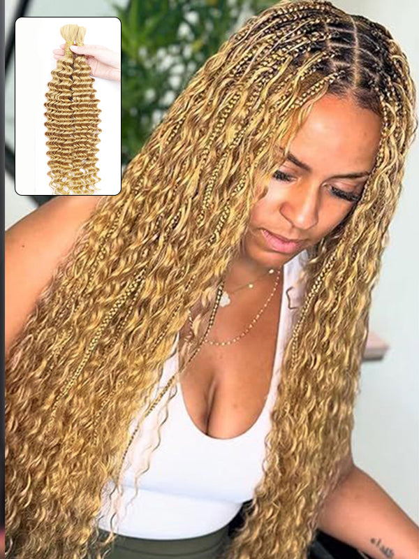 Flash Sale | Deep Wave Braid Hair Bulk 100% Human Hair Extensions Bulk for Braiding 100g