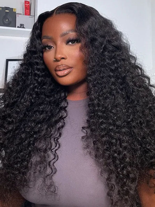 7x6 PreMax Wigs | Deep Wave Tiny Knots Glueless 7x6 HD Lace Wig Super Natural Hairline