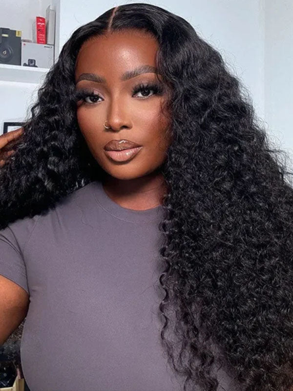 7x6 PreMax Wigs | Deep Wave Tiny Knots Glueless 7x6 HD Lace Wig Super Natural Hairline