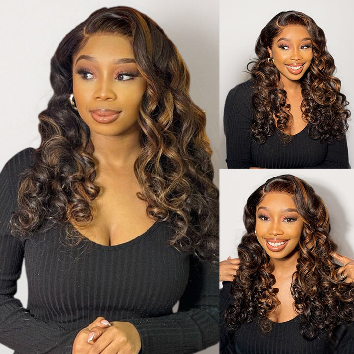 FB30 Loose Body Wave Glueless Flexi-Fit Drawstring Wig 7x6/13x6 Lace Human Hair Wig