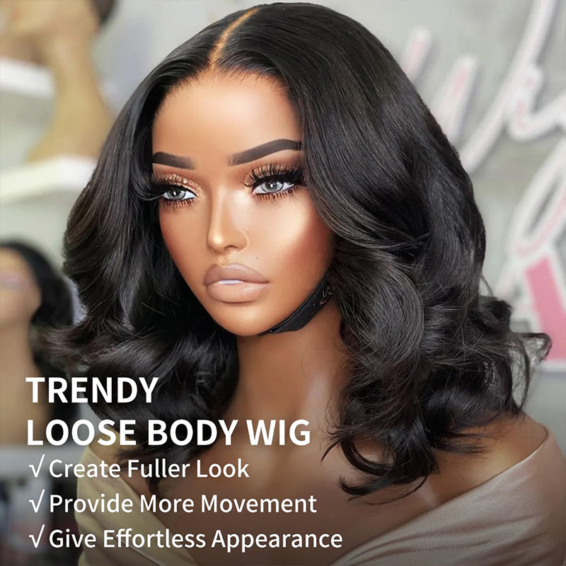 FB30 Loose Body Wave Glueless Flexi-Fit Drawstring Wig 7x6/13x6 Lace Human Hair Wig