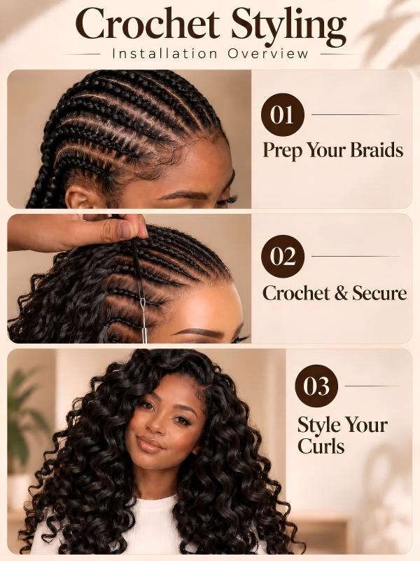 Feather Crochet Indian Curly Miracle Knots Human Hair Extensions Protective Style