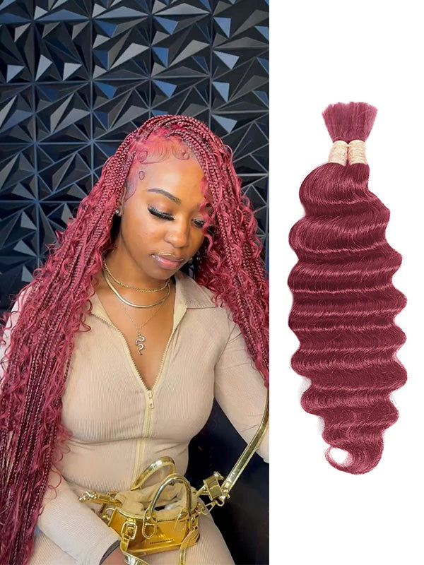 Vente flash | Extensions de cheveux 100 % naturels style Boho Braids Loose Deep Wave 100 g 