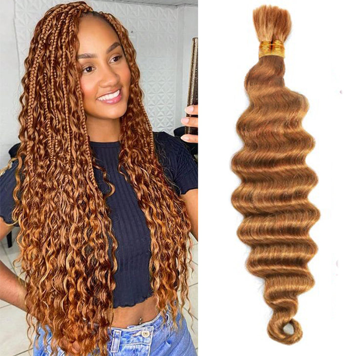 Boho Braids #30 Loose Deep Bulk Human Hair For BraIding