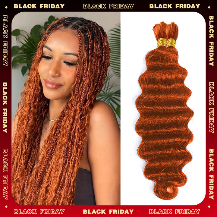 Flash Sale |Boho Braids Loose Deep Wave Hair Bulk For Braids 100% Human Hair Extensions 100g