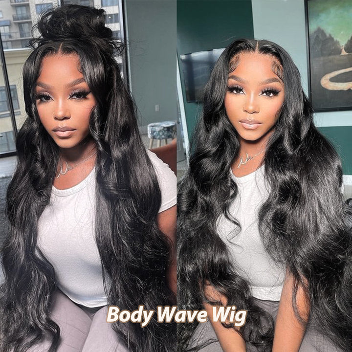 Flash Sale | #1 Jet Black 13x6 FULL Lace Frontal Wig 16-34 Inches Human Hair Wigs