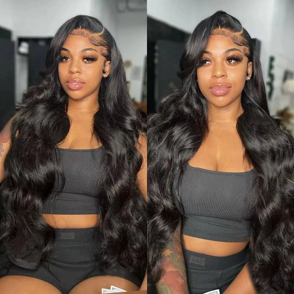 Flash Sale | bigekane Recommend 16-34 Inches Deep Wave 13x6 Full Lace Frontal Human Hair Wigs