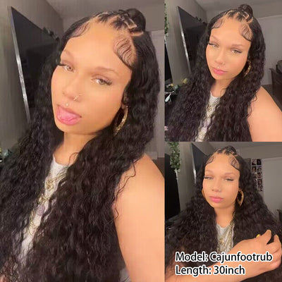 Flash Sale | bigekane Recommend 16-34 Inches Deep Wave 13x6 Full Lace Frontal Human Hair Wigs