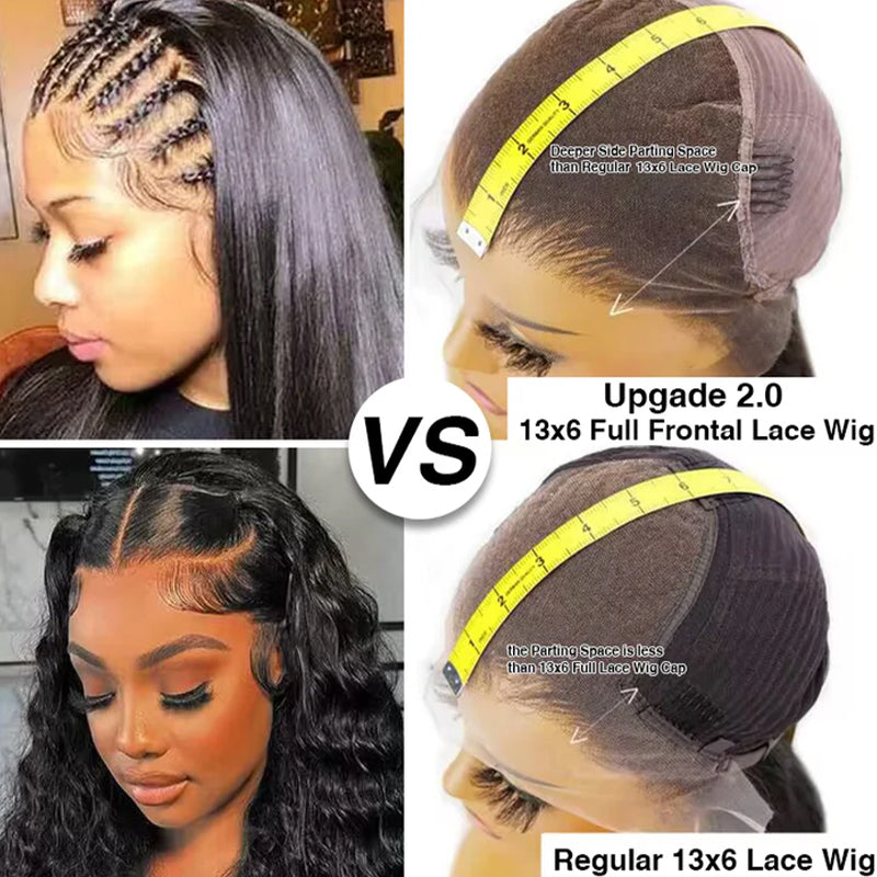 Flash Sale | #1 Jet Black 13x6 FULL Lace Frontal Wig 16-34 Inches Human Hair Wigs