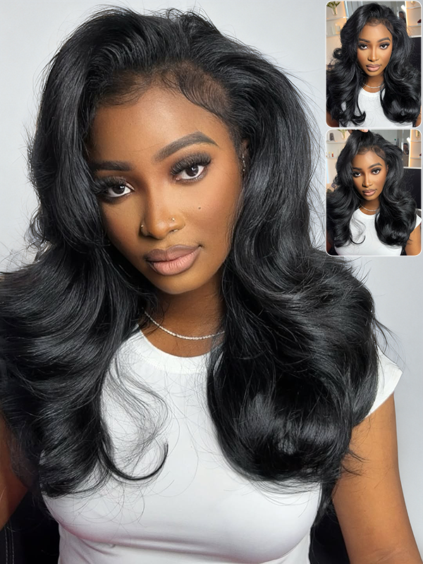 Flexi-Fit Yaki Straight / Kinky Straight / Yaki Body 3 in 1 Half Wig Glueless Insta Drawstring Wig