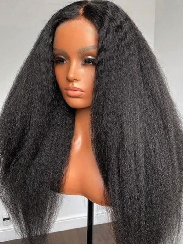 Glueless 13x6 PreMax Wig Kinky Straight Wear Go Wig 7x6 Lace Closure Wig