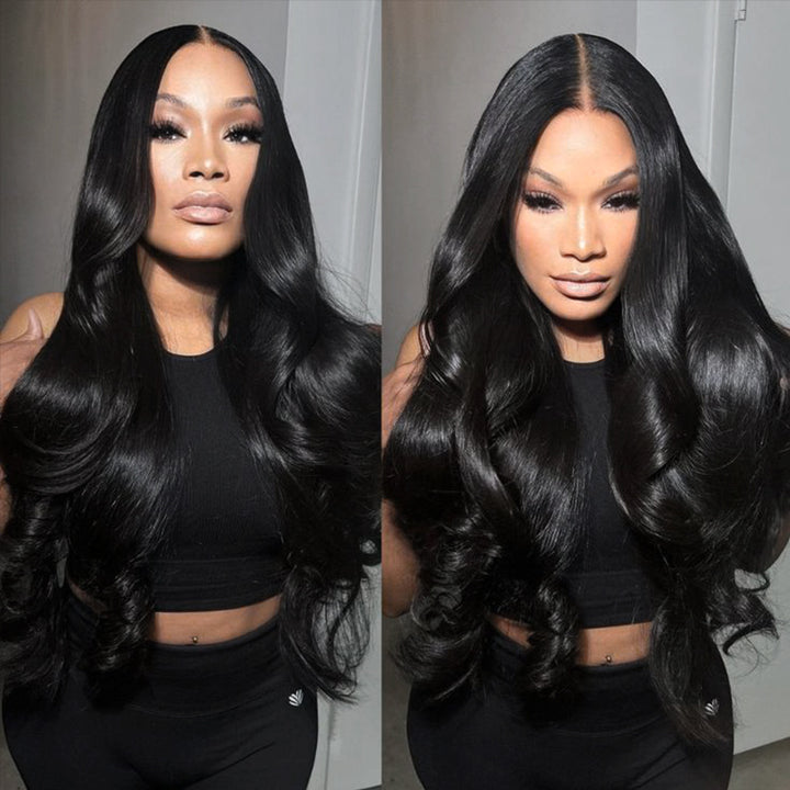 Flash Sale | Glueless #1 Jet Black Closure Wig 16-34 Inches Human Hair Wigs