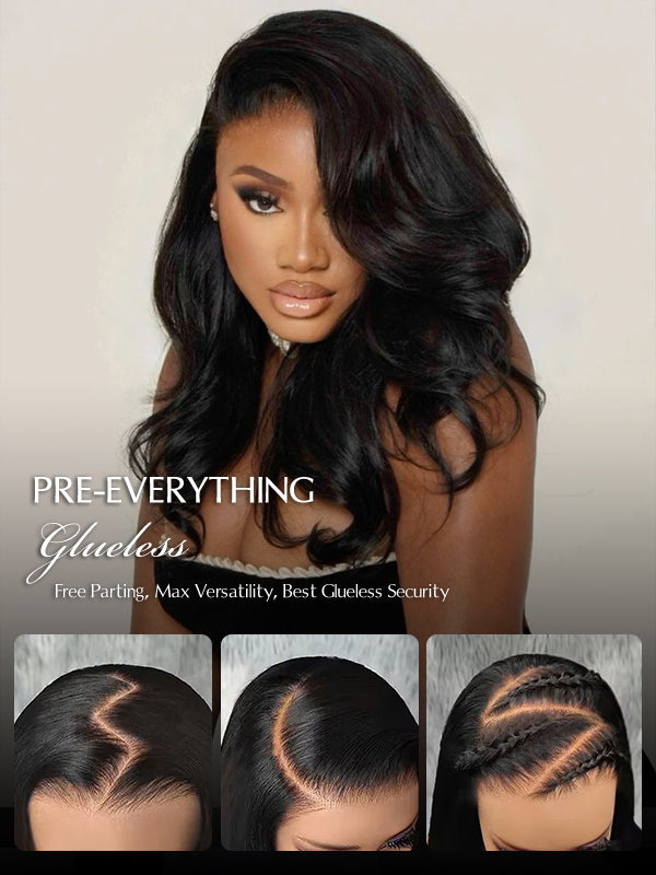 Glueless Loose Body HD 7x6 Lace Closure Wig 100% Human Hair