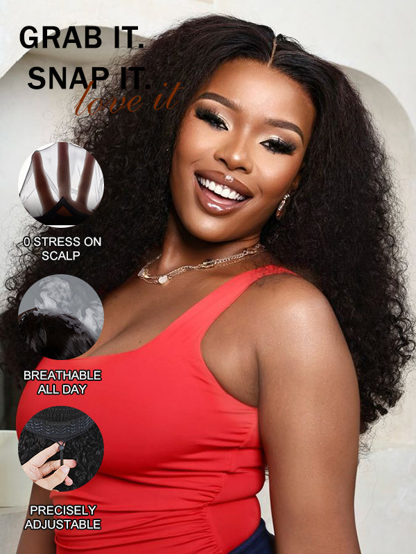 Glueless Burmese Curly HD 7x6 Lace Closure Wig 100% Human Hair