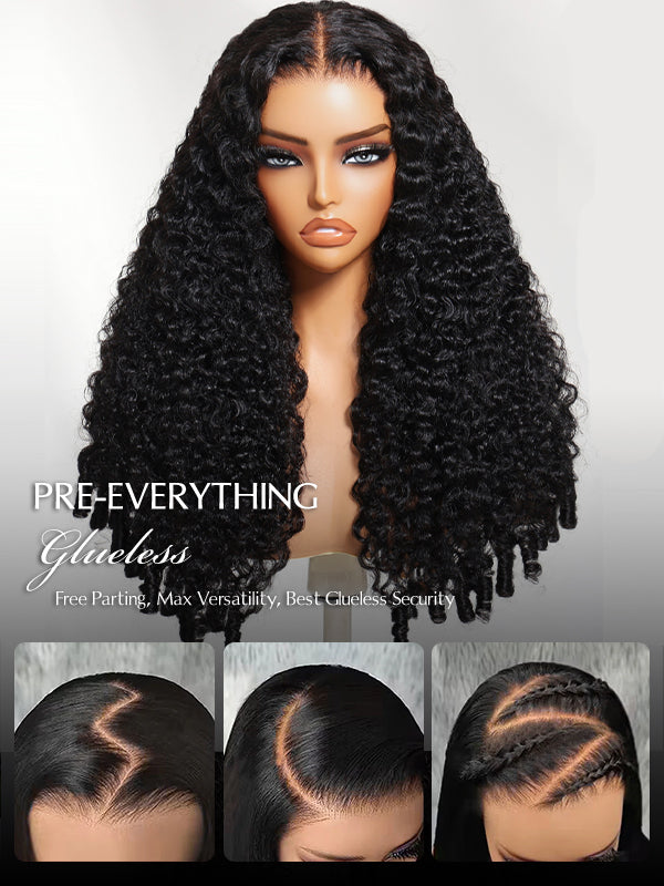 Glueless Burmese Curly HD 7x6 Lace Closure Wig 100% Human Hair