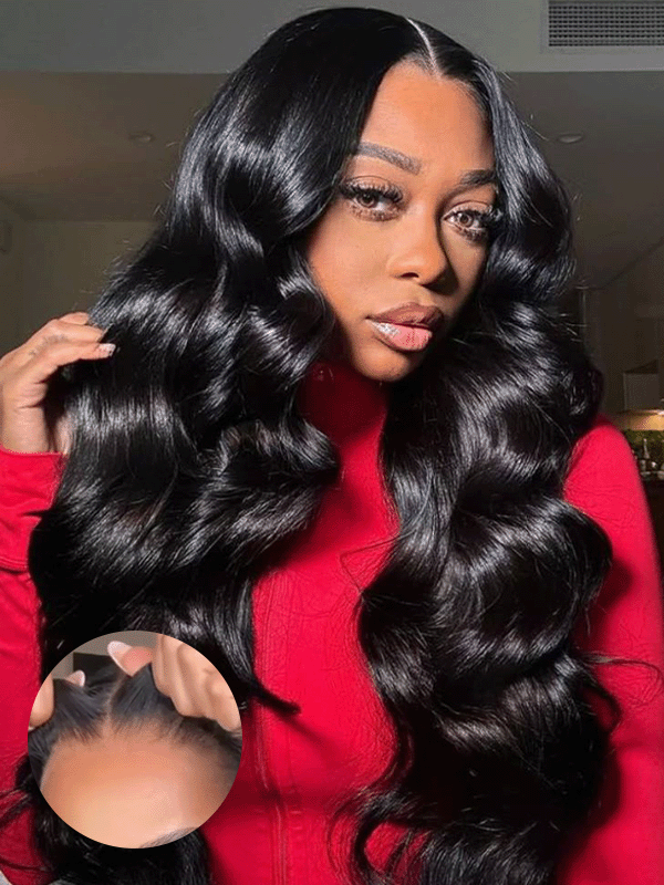 Glueless Loose Body HD 7x6 Lace Closure Wig 100% Human Hair
